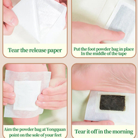 Patch japonais de désintoxication pour les pieds par produits de moins de 1 dollar Patchs pour les pieds en absinthe blanche pour le corps, la bouche et la désintoxication nasale fabriqués au japon