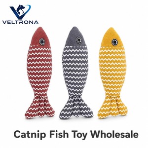 Juguete de lino con hierba gatera para gatos, de lona texturizada, de felpa, interactivo, con hierba gatera, 3 colores, 21 cm - Product Image 5