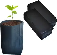 FULAIERGD 100 Pcs Thicken PE Seedling Bag Fruit Tree Seedling Cup Bonsai  Planting Bag with 30 Pcs Plant Labels and 2 Pcs Mini Hand Portable Watering