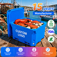 Chambre froide de 1000 L, conteneur de stockage en vrac pour la distribution de poissons et fruits de mer congelés, entrepôt de distribution, approvisionnement en gros