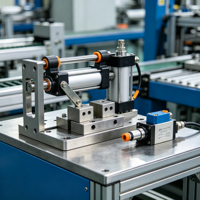 Fixation précise des composants électroniques pour des procédures d'assemblage et de test électriques avec jig et dispositif de fixation, jig d'assemblage