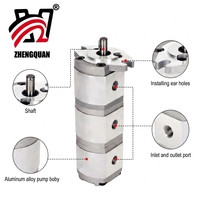Pompe à huile à triple engrenage Zhengquan HGP-111A-F8/8/8R pompe de surpression à faible bruit haute efficacité pompe mécanique automatique à haute pression
