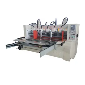 Auto corrugated cardboard carton box slitting machine