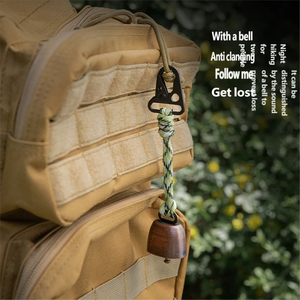 Cloches de randonnée et de <span class=keywords><strong>camping</strong></span>, cloches de sécurité bruyantes pour la randonnée en plein air, cloches à ours pour aider à prévenir le frappement des animaux sauvages, outils de survie en randonnée - Product Image 3