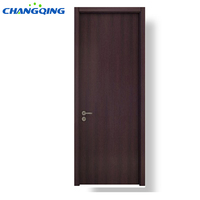 Porte intérieure en bois MDF PVC blanc creux, économique, pour chambre à coucher et appartement, avec design décoratif fini, fabriquée en Chine