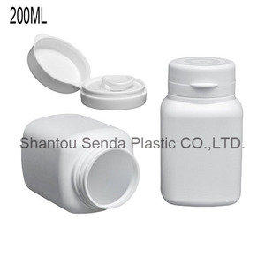 NOUVEAU Pot <span class=keywords><strong>en</strong></span> plastique PE, bouteilles <span class=keywords><strong>en</strong></span> plastique <span class=keywords><strong>de</strong></span> 200ml <span class=keywords><strong>de</strong></span> <span class=keywords><strong>forme</strong></span> carrée pour bonbons au lait, <span class=keywords><strong>bouteille</strong></span> <span class=keywords><strong>de</strong></span> chewing-gum avec bouchon à anneau <span class=keywords><strong>de</strong></span> traction - Product Image 6
