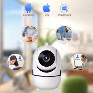 Caméra Wifi HD 720P avec vision nocturne, <span class=keywords><strong>moniteur</strong></span> pour bébé avec audio bidirectionnel, panoramique/inclinaison, sirène intégrée, stockage cloud sans fil, prise en charge de la carte SD - Product Image 2