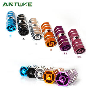 Embouts de guidon de vélo en métal léger, accessoires pour vélo, pièces de cyclisme, design hexagonal coloré - Product Image 2