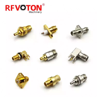 Connecteurs RF Coaxiaux TNC/SMA BNC/N/7/16/Mini Din 4.3-10 Femelle Mâle F/RCA/UHF/EIA/FME/QMA/7/16 DIN, Adaptateur Coaxial 75 Ohms