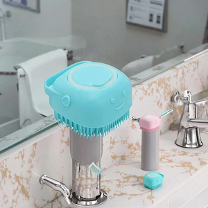 Cepillo de Ducha de Silicona Suave Ecológico de Lujo 2026 con Dispensador de Champú, Herramienta de Aseo para Gatos, Perros y Animales Pequeños, Masaje de Baño - Product Image 4