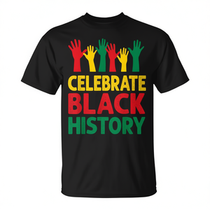 T-shirt con mani colorate per celebrare il Black History Month - Product Image 2
