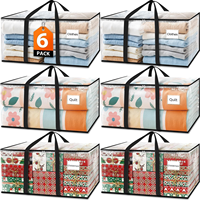 Sacs de déménagement transparents en gros, impression personnalisée, sacs de rangement transparents extra-larges et résistants avec fermeture éclair