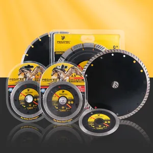 PEGATEC 4.5" 115mm TURBO DIAMOND SAW BLADE DISC FOR CUT CONCRETE GRANITE