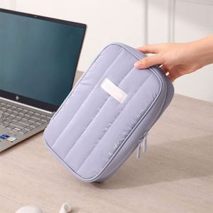 Travel Cable Organizer <b>Waterproof</b> Electronics <b>Pouch</b> for Chargers Cables Portable Tech Accessories Case with Zipper Compartments - Product Image 4