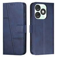 Rétro Ligne Vache PU Portefeuille En Cuir étui pour Itel A50 A50C P65 4G A80 4G RS4 P55 Plus 5G A70 S23 A60 Fente Pour Carte Flip Couverture de Téléphone