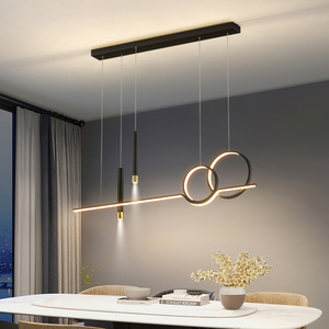 Lámpara Colgante Moderna Minimalista Nórdica de Una Sola Línea, Lámpara de Lujo para Comedor, Mesa, Barra, Restaurante - Product Image 2