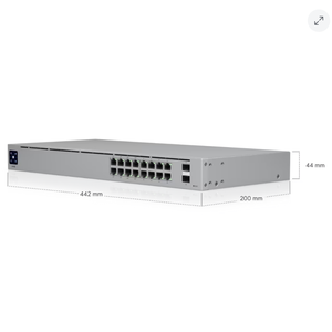 Switch Gestionado Estándar de 16 Puertos PoE Capa 3 USW-16-POE (42W) con 1 Año de Garantía y Capacidad de 104 Gbps - Product Image 2