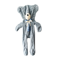 Ours en peluche vide non rembourré, avec fermeture éclair au dos, plusieurs couleurs et tailles disponibles pour remplissage DIY, vente en gros et personnalisation