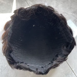 12A Pixie Cut Human Hair Wig Loose <strong>Wave</strong> Machine Made Full <strong>Cap</strong> Natural Color for Women Daily Use - Product Image 6