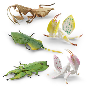 Figuras de Insectos Realistas, Simulación de <span class=keywords><strong>Mantis</strong></span> y Hojas, Modelo de Insecto de PVC, Juguete Educativo de Ciencia, Regalo Decorativo para Niños - Product Image 2
