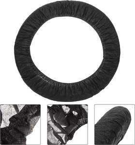 Housse de <span class=keywords><strong>volant</strong></span> de voiture noire floue flexible <span class=keywords><strong>jetable</strong></span> en tissu non tissé, housses de <span class=keywords><strong>volant</strong></span> blanches - Product Image 4