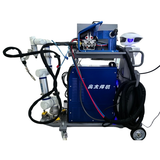 China Collaborative Robot Trolley-Type Welding Cell CNGBSWC18 Robot 18kg 1800mm with Magnetic Base for Steel Structure Welding