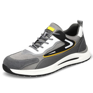 Sunland 브랜드 새로운 편안한 미끄럼 방지 펑크 방지 건설 작업 신발 하이킹 남성 안전 신발 - Product Image 1