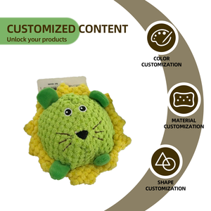 Giocattoli per Cani OEM ODM, Collezione Interattiva di Peluche Sonori e Masticabili, Giocattoli in Cotone per la Dentizione, Personalizzabili con Logo e Colore - Product Image 3