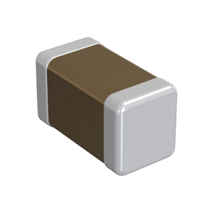 ตัวเก็บประจุเซรามิก MLCC 2.7 PF 01005 (0402เมตริก) ตัวเก็บประจุ GRM0225C1H2R7BA03L จากผู้จัดจำหน่ายที่ได้รับอนุญาต - Product Image 1