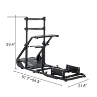 Cockpit de course amélioré et stable, compatible avec les simulateurs de conduite réglables Fanatec, PXN, Thrustmaster et Logitech