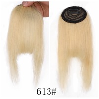 Frange incurvée Ari 3D 100% cheveux humains vierges Air bang avec clip à franges en extension wome frange witn temples postiches