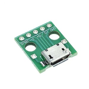 Adaptateur de carte à bornes à souder Micro USB Type B 5 broches avec connecteur femelle pour projets électroniques - Product Image 1