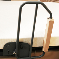 Lit rotatif électrique avec 3 moteurs OKIN, cadre de lit réglable avec commande manuelle filaire, matelas amovible