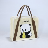 Sac fourre-tout en toile personnalisé avec logo par transfert thermique, sac à bandoulière pliable, motif dessin animé Pochacco Kitty, taille moyenne, design mignon, pour usage extérieur, sacs à main