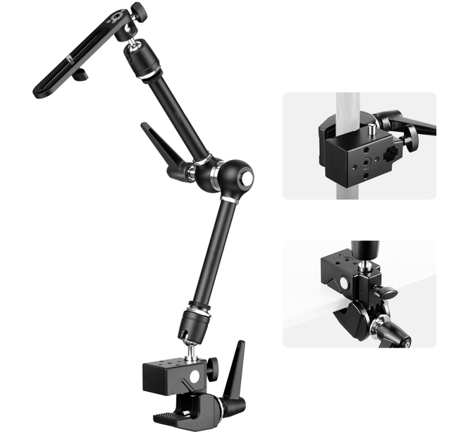 E-reise Super Clamp with Magic Arm Kit Professional Shooting Mount for Camera Monitor and Light 4862 OEM