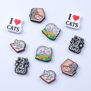 Venta al por mayor bebé Animal gatos forma dentición juguetes grado alimenticio mezcla silicona encantos cuentas focales Diy para pluma fabricación de joyas - Product Image 3