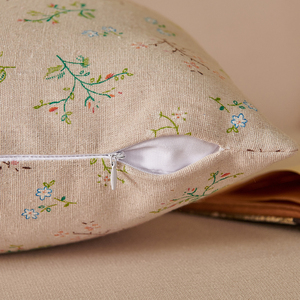 1 pièce Housse de coussin personnalisable, imprimé floral délicat, antistatique, pour canapé de salon <span class=keywords><strong>confortable</strong></span>, chambre, fenêtre en baie, maison, hôtel - Product Image 5