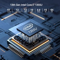 13th Gen Intel Mini PC Gamer Desktop 1355U I7 1335U I5 Fanless Thunderbolt 4 EGPU LAN 2*2.5G PCIE4.0 New Supports AU CN EU