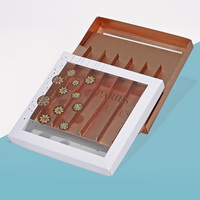 Couvercle et base Cadeau de luxe Boîtes à chocolat sucré Impression complète Boîte à chocolat Saint Valentin avec insert