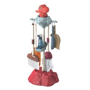 Nouveau petit assistant enfants Mini <span class=keywords><strong>chariot</strong></span> <span class=keywords><strong>de</strong></span> nettoyage ensemble 10 pièces femme <span class=keywords><strong>de</strong></span> ménage semblant jouer Simulation Kits <span class=keywords><strong>de</strong></span> nettoyage jouets pour la vente en gros - Product Image 1
