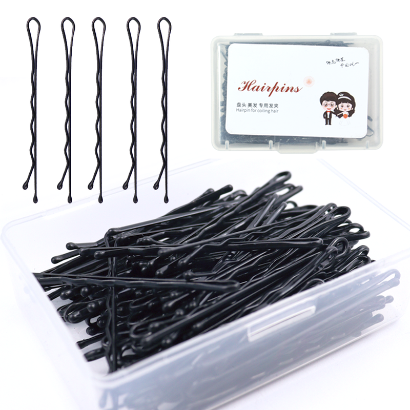 Custom Stainless Black Metal Hairpins and