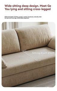 Sofá Cama Moderno Tapizado en Chenille con Estructura Metálica y Respaldo Acolchado, Sofá Multifuncional en Forma de L para Espacios Pequeños - Product Image 6
