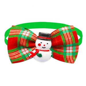 <span class=keywords><strong>Collier</strong></span> réglable en polyester pour <span class=keywords><strong>chien</strong></span>, motif 3D Père Noël, renne, clochette, neige, ornements de Noël, style western mignon, mode hiver-été - Product Image 5