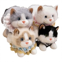 Peluche de chat réaliste, style dessin animé mignon, cadeau de mariage