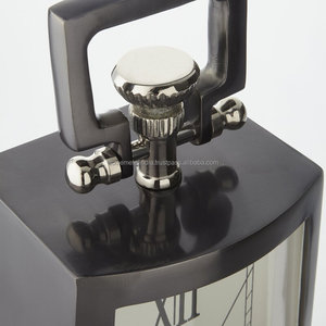 Reloj de Mesa Náutico, Decoración para el Hogar, Reloj Analógico de Cuarzo, Esfera Negra Niquelada, Color y Embalaje Personalizados Aceptados - Product Image 2