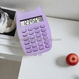 Máy tính xách tay mini bằng nhựa năng lượng mặt trời cung cấp năng lượng kép bền <span class=keywords><strong>8</strong></span> chữ số bỏ túi tính toán hàng ngày sử dụng ngoài trời - Product Image 3