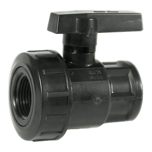 Valvola a Sfera in PVC da 2\" con Controllo Manuale a Singola Dado, Alta Temperatura, FF X 2\" F, per Acqua, Personalizzabile OEM - Product Image 1