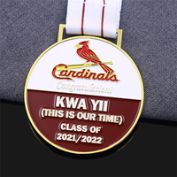 Médaille de football personnalisée à prix abordables en or avec logo en 3D 5k Race Marathon Running Metal Custom Casting Soccer Sports Award Médailles avec ruban