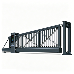 <span class=keywords><strong>Portail</strong></span> <span class=keywords><strong>coulissant</strong></span> électrique en alliage <span class=keywords><strong>d</strong></span>'aluminium, sans rail, pour cour, villa, école, clôture - Product Image 2