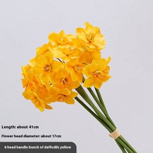 Nordique Frais Artificielle Narcisse Soie Fleurs Bouquet Frais pour Salon Table À Manger Décoration Alliage Bijoux Matériel Principal - Product Image 6
